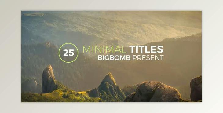 Minimal Titles (Videohive 18705333) - AE Project