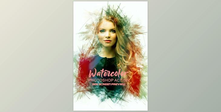 Watercolor Photoshop Action GraphicRiver-28081774