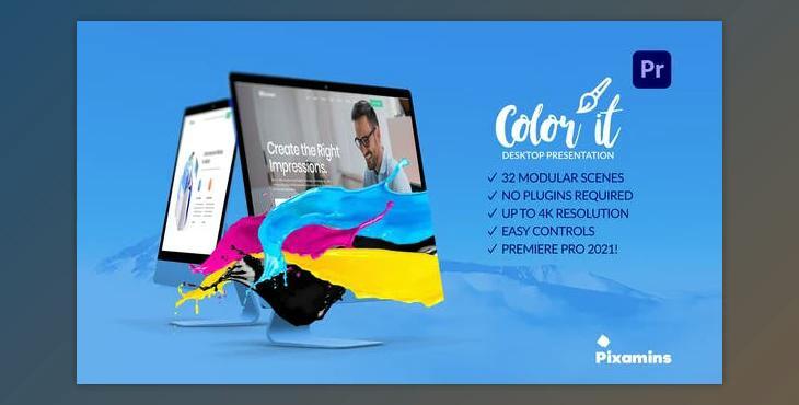 Color it - Desktop Presentation for Premiere Pro (Videohive 31809178) - PR Project