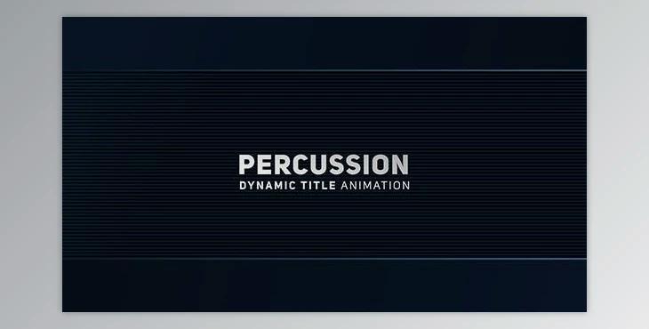 Percussion – Dynamic Title Animation (Videohive 20402243)