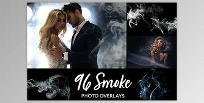 96 Realistic Smoke Photo Overlays – GraphicRiver 27028282