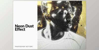 Neon Dust Photoshop Action CreativeMarket-5350079