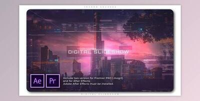 Techno Squares Digital Slideshow (Videohive 32175303) - PR Project