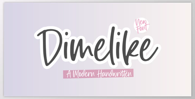 Dimelike – Modern Handwritten Font