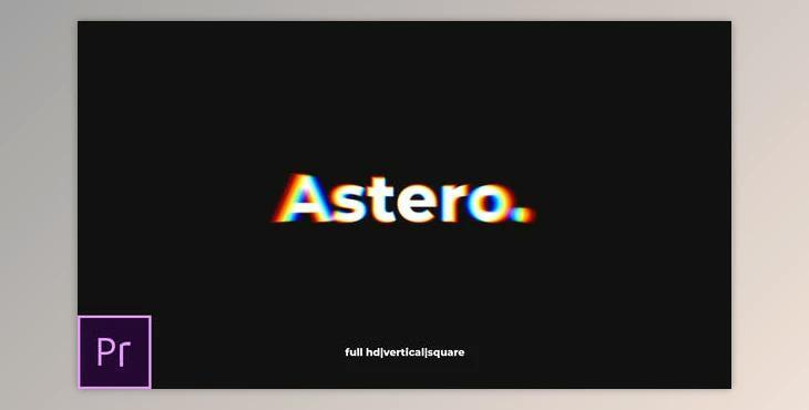 Astero - Dynamic Typo Opener (Videohive 25510706) - PR Project