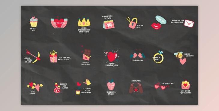 Romantic Valentine''s Day Low Thirds (Videohive 50429408) - AE Project