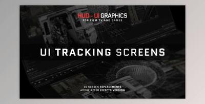 HUD – UI Tracking Screens (Videohive 36190487) - AE Project