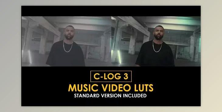 C-Log3 Music video and Standard Color LUTs (Videohive 50930852)
