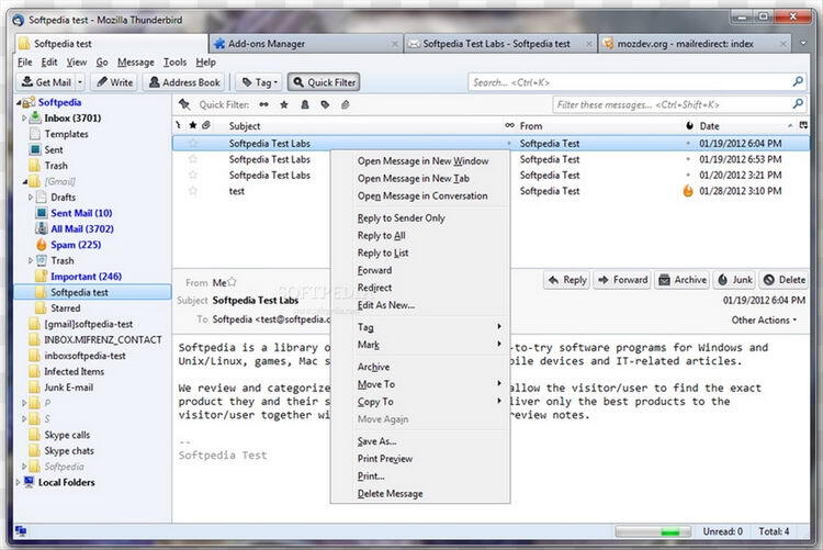 Mozilla Thunderbird 140.0 Windows/Linux/macOS