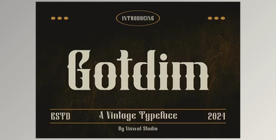 Gotdim - Vintage Font