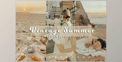 Grainy VINTAGE SUMMER Film Presets CreativeMarket-5452867 (XMP, LRTEMPLATE, DNG)