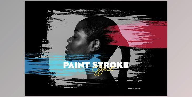 Paint Stroke Photo Effect CreativeMarket - 7158004