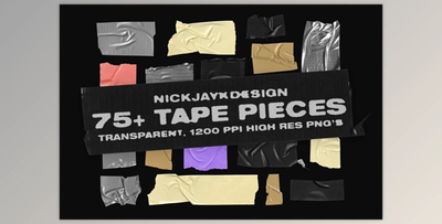Tape Pieces – 75+ Transparent PNGs