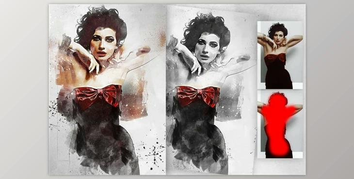 Fashion Sketch 3 Photoshop Action By GorynArt (ABR, PAT, ATN)