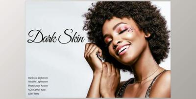 Dark Skin Color Grading Bundle CreativeMarket-5023058 (JPG, LRTEMPLATE, XMP, DNG, ATN)