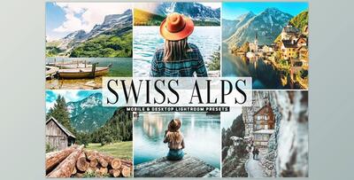 Swiss Alps Mobile & Desktop Lightroom Presets CreativeMarket-5478257