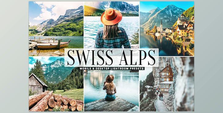 Swiss Alps Mobile & Desktop Lightroom Presets CreativeMarket-5478257