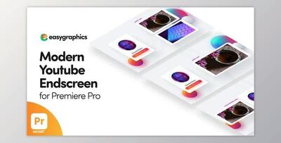 Modern Youtube Endscreens Pack for Premiere Pro (Videohive 33219308)