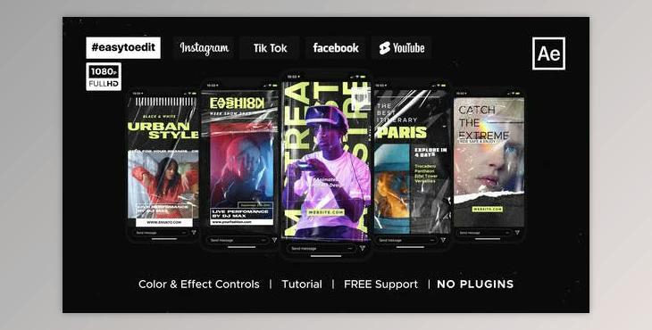 Modern Instagram Stories (Videohive 37229400) - AE Project