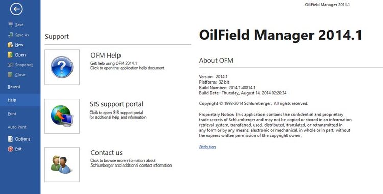 Schlumberger OFM 22.1