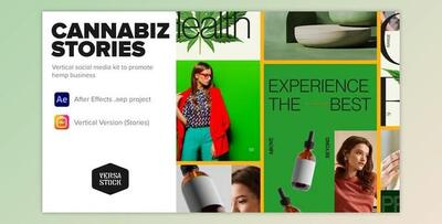 Vertical Cannabiz Hemp Product Business Stories (Videohive 33961101) - AE Project