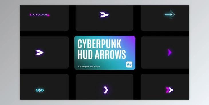 Cyberpunk HUD Arrow for After Effects (Videohive 43856585) - AE Project