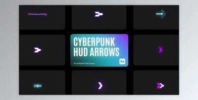 Cyberpunk HUD Arrow for After Effects (Videohive 43856585) - AE Project