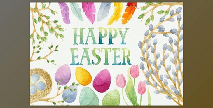 Easter Bundle 67 Watercolor Elements By Helga Wigandt
