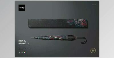 Umbrella Packaging Mockup Set v.4 CreativeMarket - 6822383