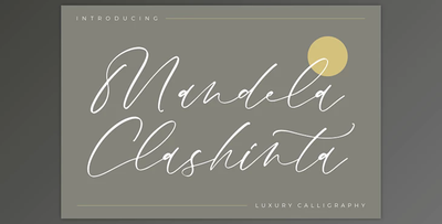 Mandela Clashinta - Luxury Calligraphy Font