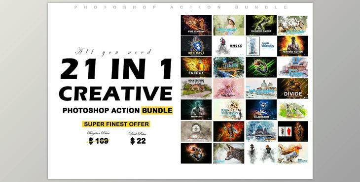 21 In 1 Creative PS Actions CreativeMarket - 6800794