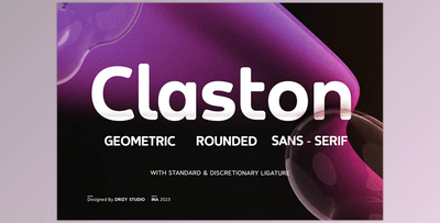 Claston – Geometric Rounded Font