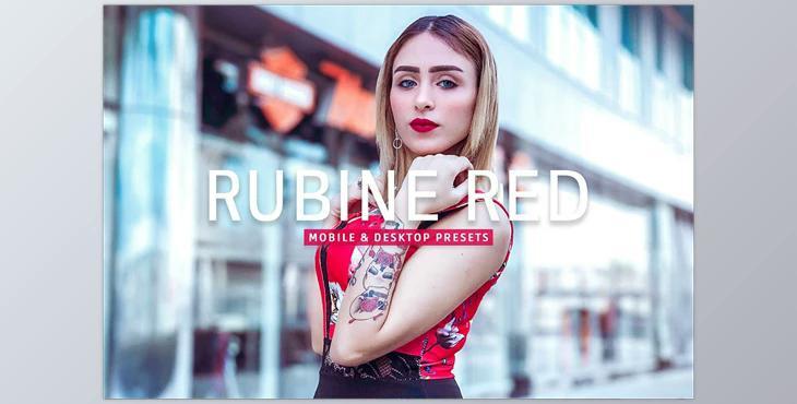 Rubine Red Pro Lightroom Presets CreativeMarket - 7387221