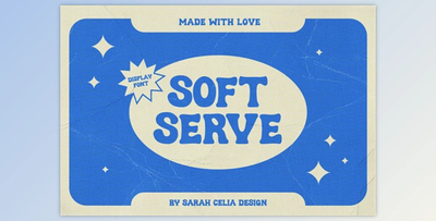 Soft Serve - Bold Retro Groovy Display Font