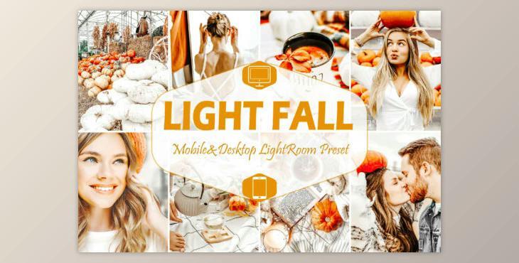 10 Light Fall Mobile & Desktop Lightroom Presets
