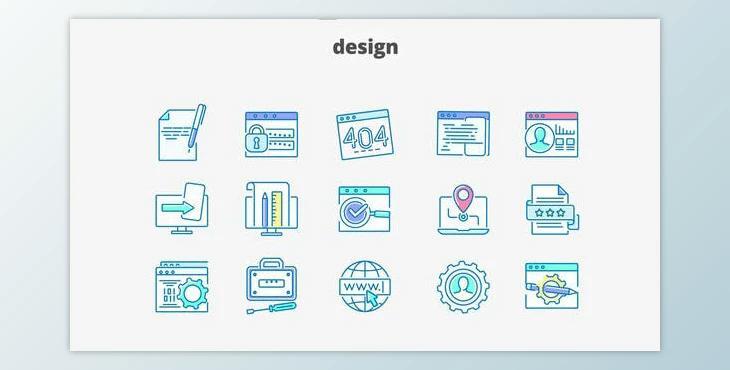 Design - Filled Outline Animated Icons (Videohive 28340415)
