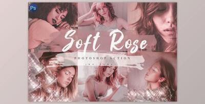 14 Soft Rose Photoshop Actions, ACR and LUT Presets